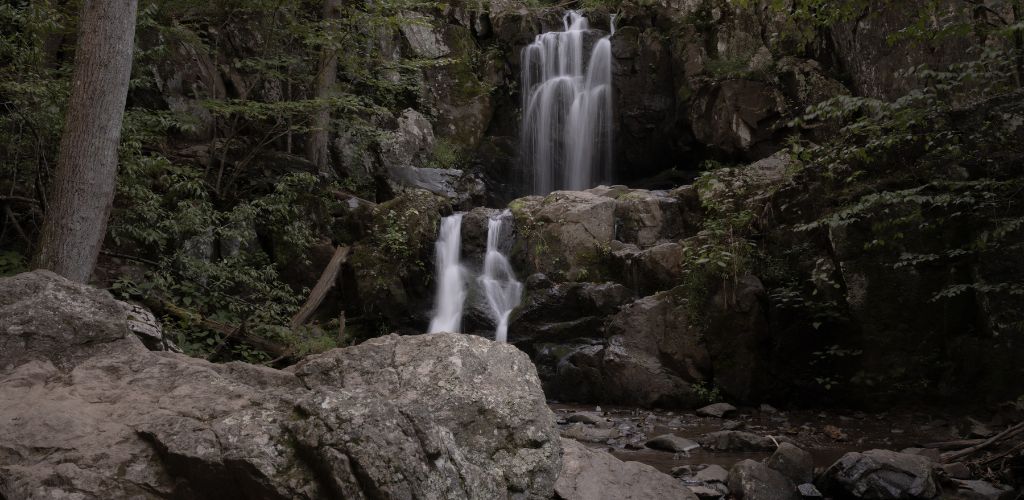 waterfall hike in durham