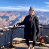 Ashley Fike at a lookout point 