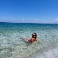 Megan Churchill Swimming in Vlore Albania
