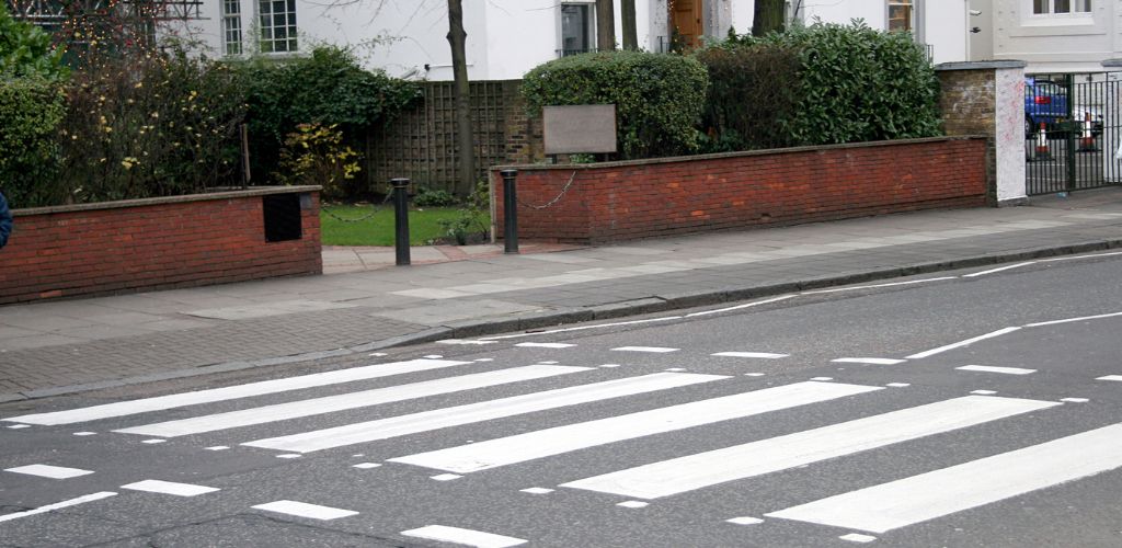 Abbey Road pedestrian crossing for the Beatles. 