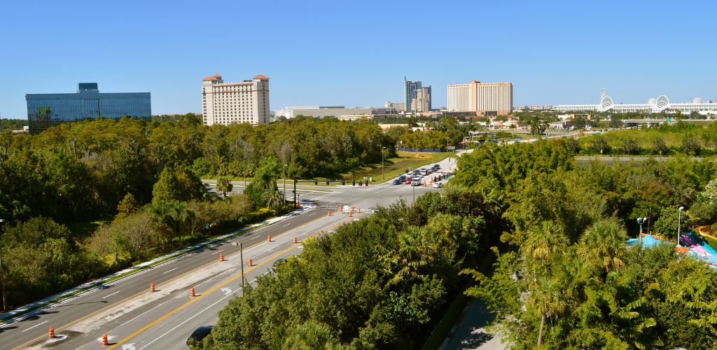 Cross roads on International Drive on Orlando at Sea World and Aquatica.