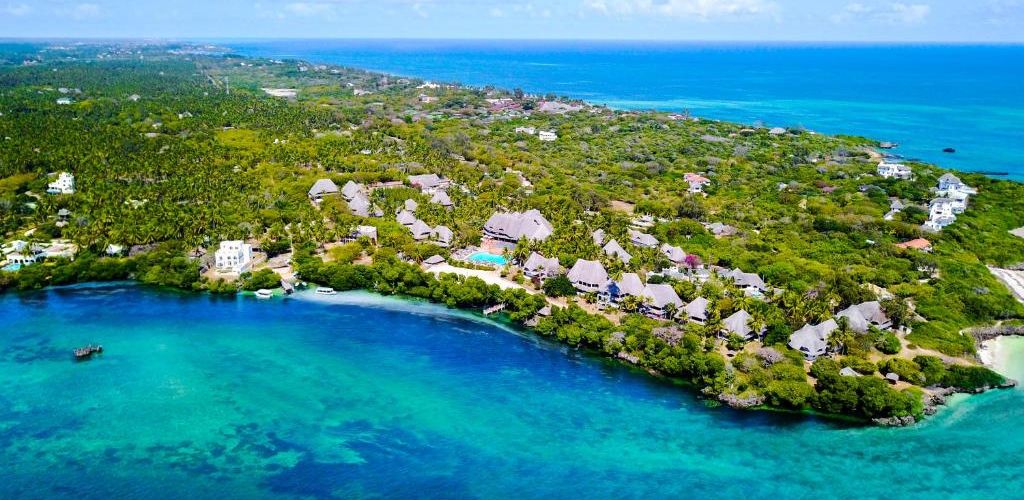 An aerial view of temple point resort