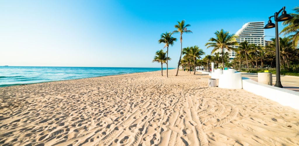 Perfect weather in Florida on the beach