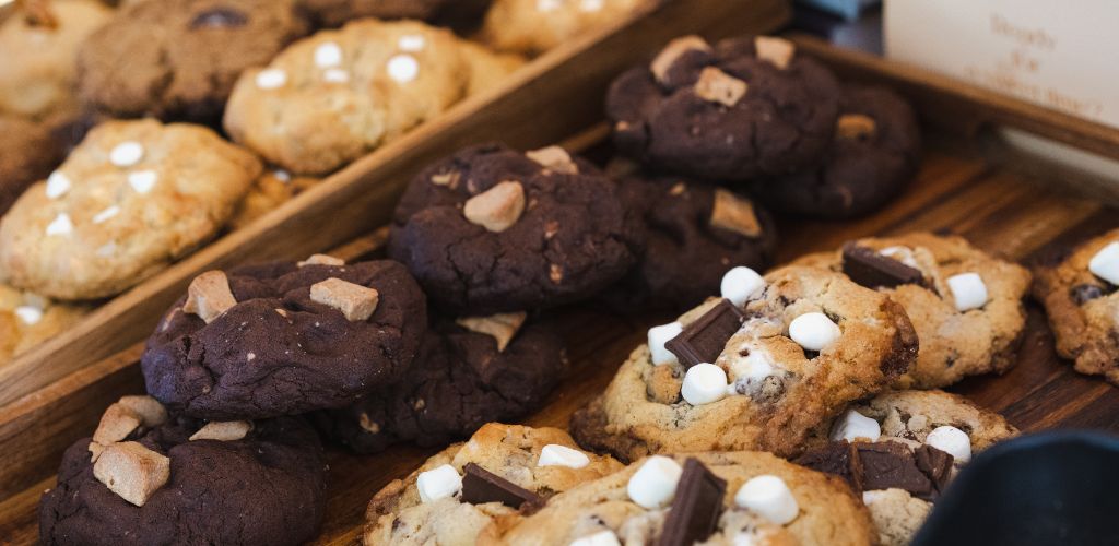 Pile of Assorted Fresh Cookies