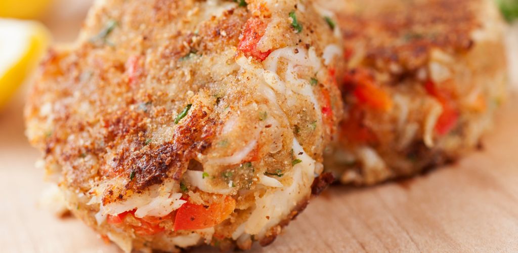 Crab-based fried balls.