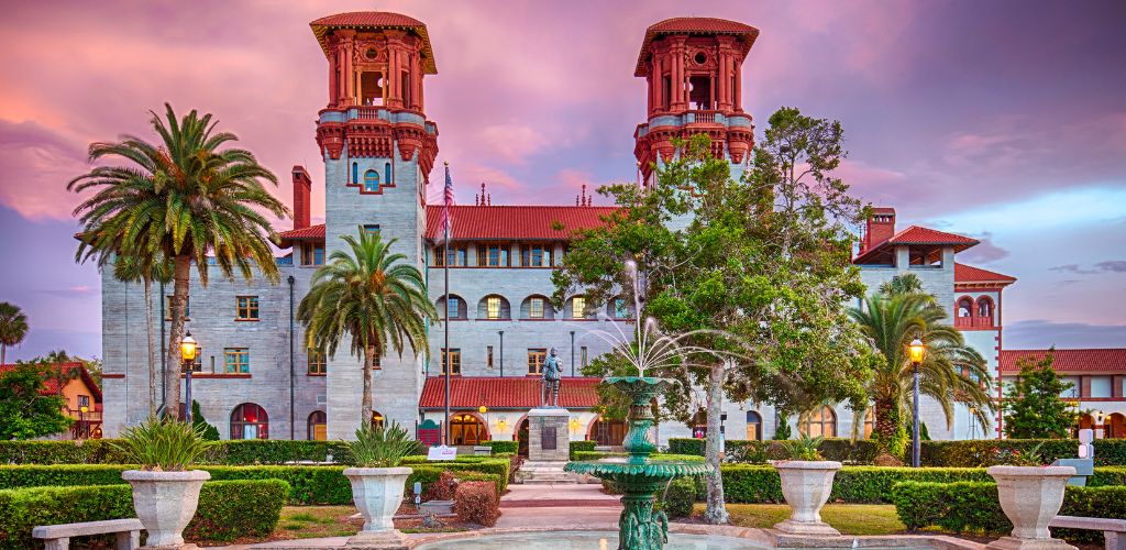 Historic building built in 1887 in downtown St. Augustine, Florida.