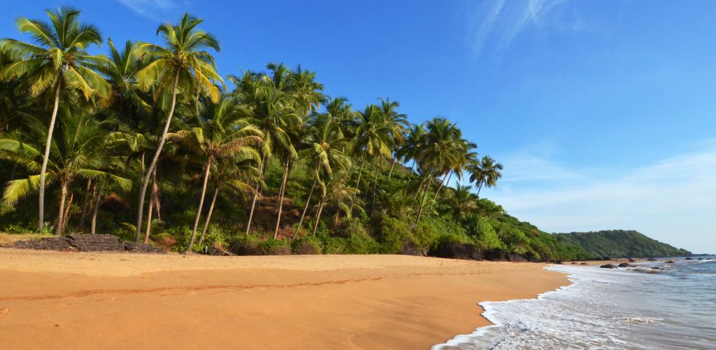 A beach in Goa India.