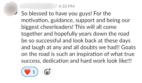Coaching Program Testimonial