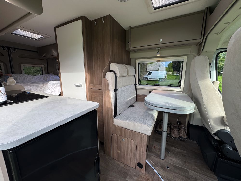 10 Day Campervan Trip in Ireland (Our Itinerary & Experience) inside campervan in ireland