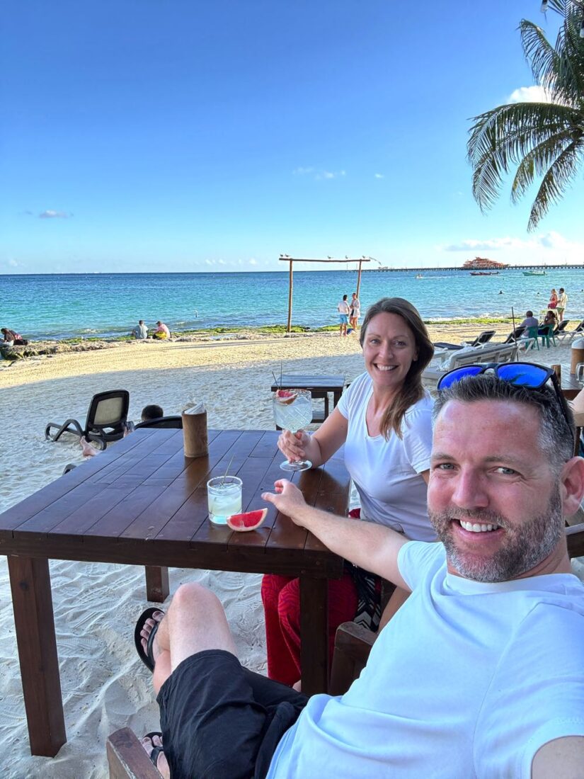 sunset drinks in playa del carmen mexico