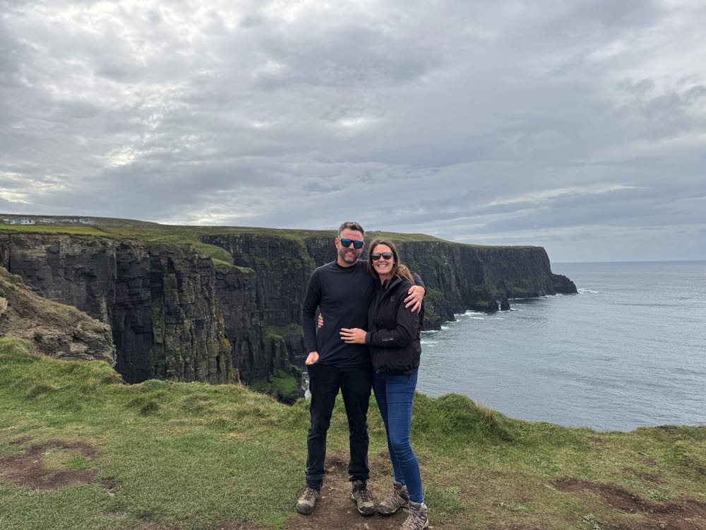 10 Day Campervan Trip in Ireland (Our Itinerary & Experience) us at cliffs of moher